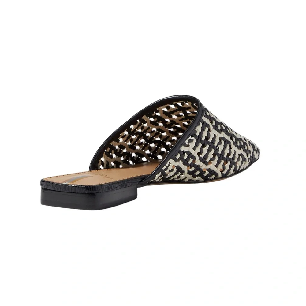 SAM EDELMAN Leona Black/Modern Ivory Mules Size 9 Medium (B, M) - Picture 4 of 12